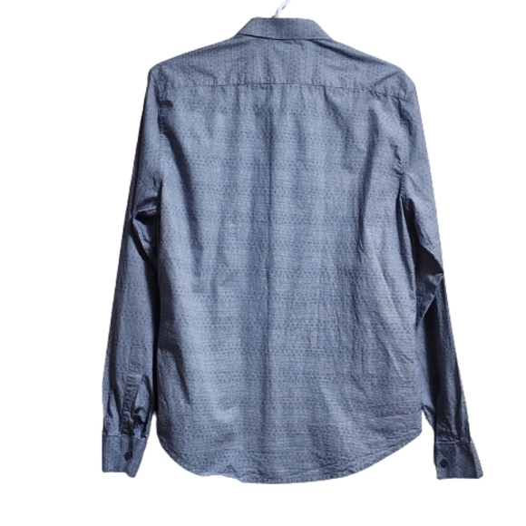 Calvin Klein slim fit button down long sleeve 100 % cotton shirt color grey - Picture 2 of 6